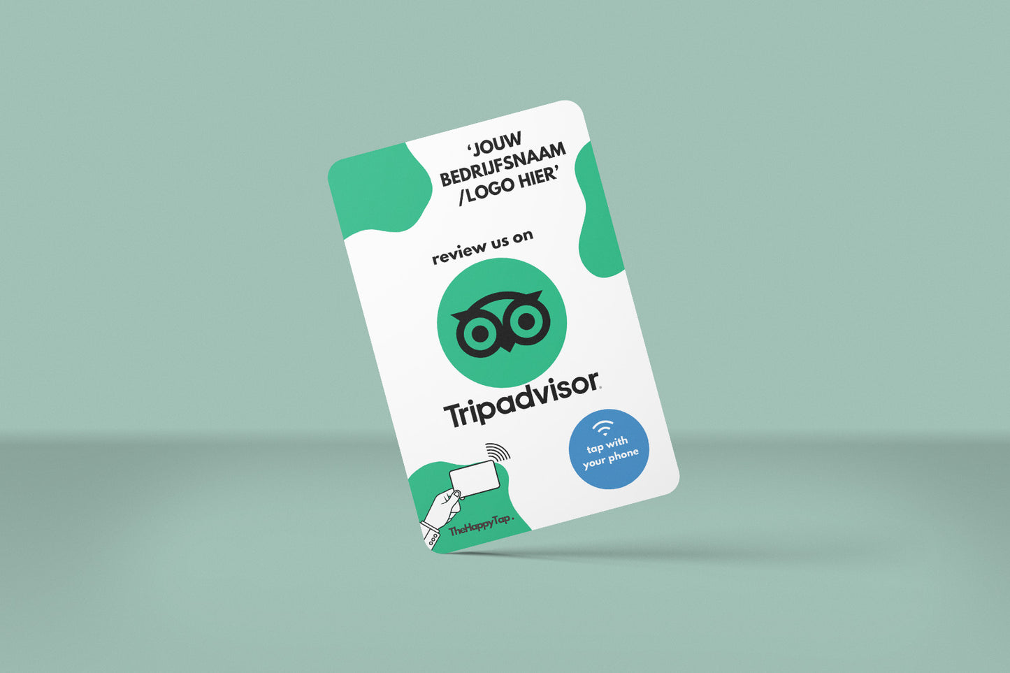 Contactloze Tripadvisor Review kaart