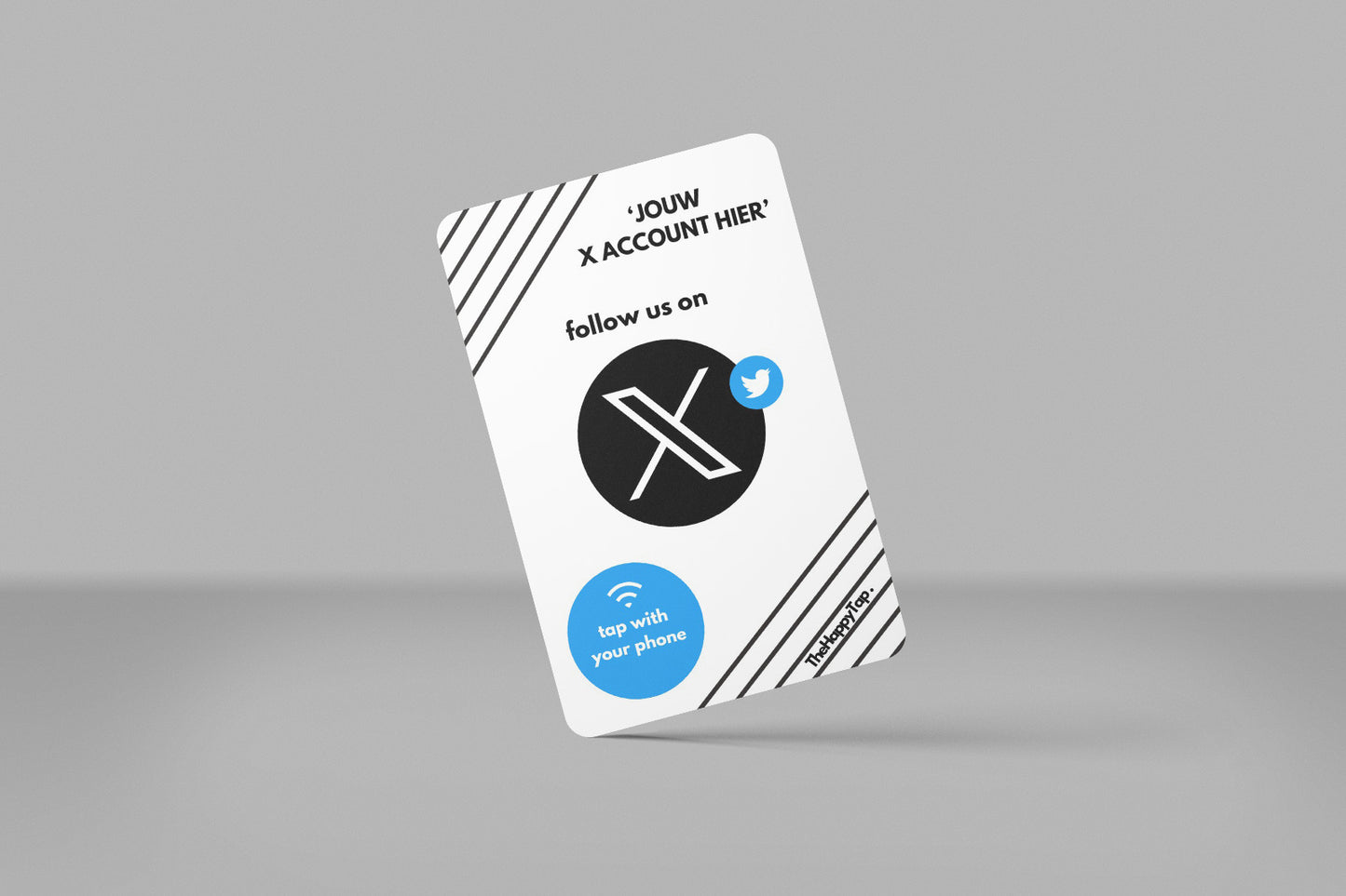 Contactloze X / Twitter Volger Kaart