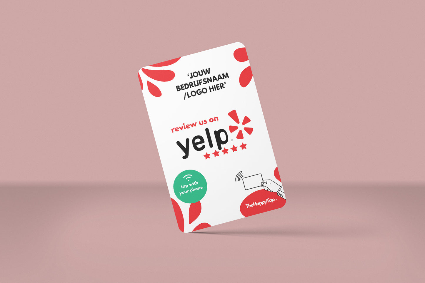Contactloze Yelp review kaart