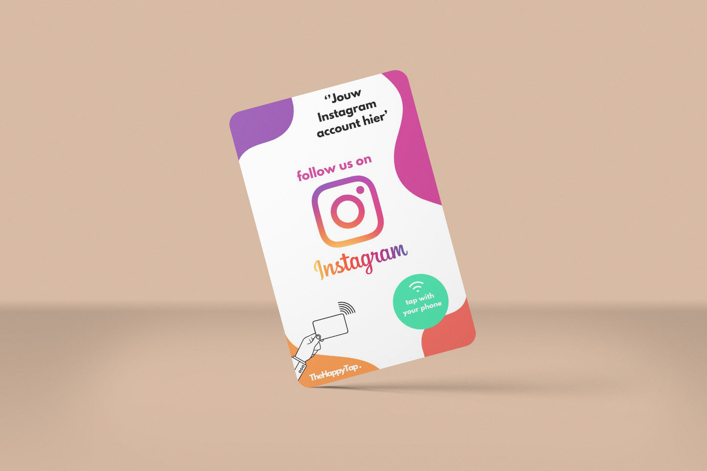 Contactloze Instagram Volger Kaart