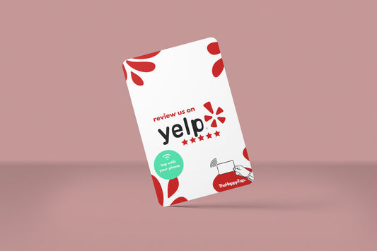Contactloze Yelp review kaart