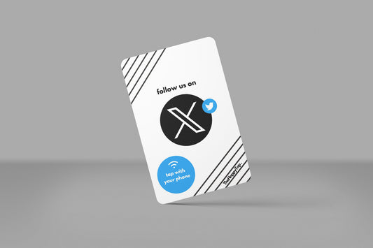 Contactloze X / Twitter Volger Kaart